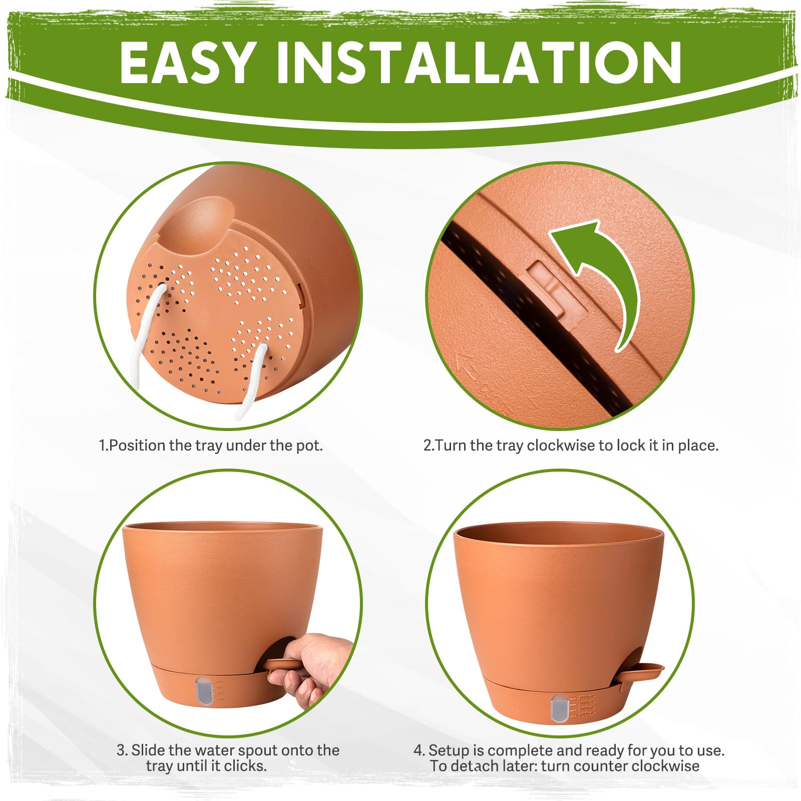 Goproauto cotton wick detail demonstrating steady moisture delivery to roots