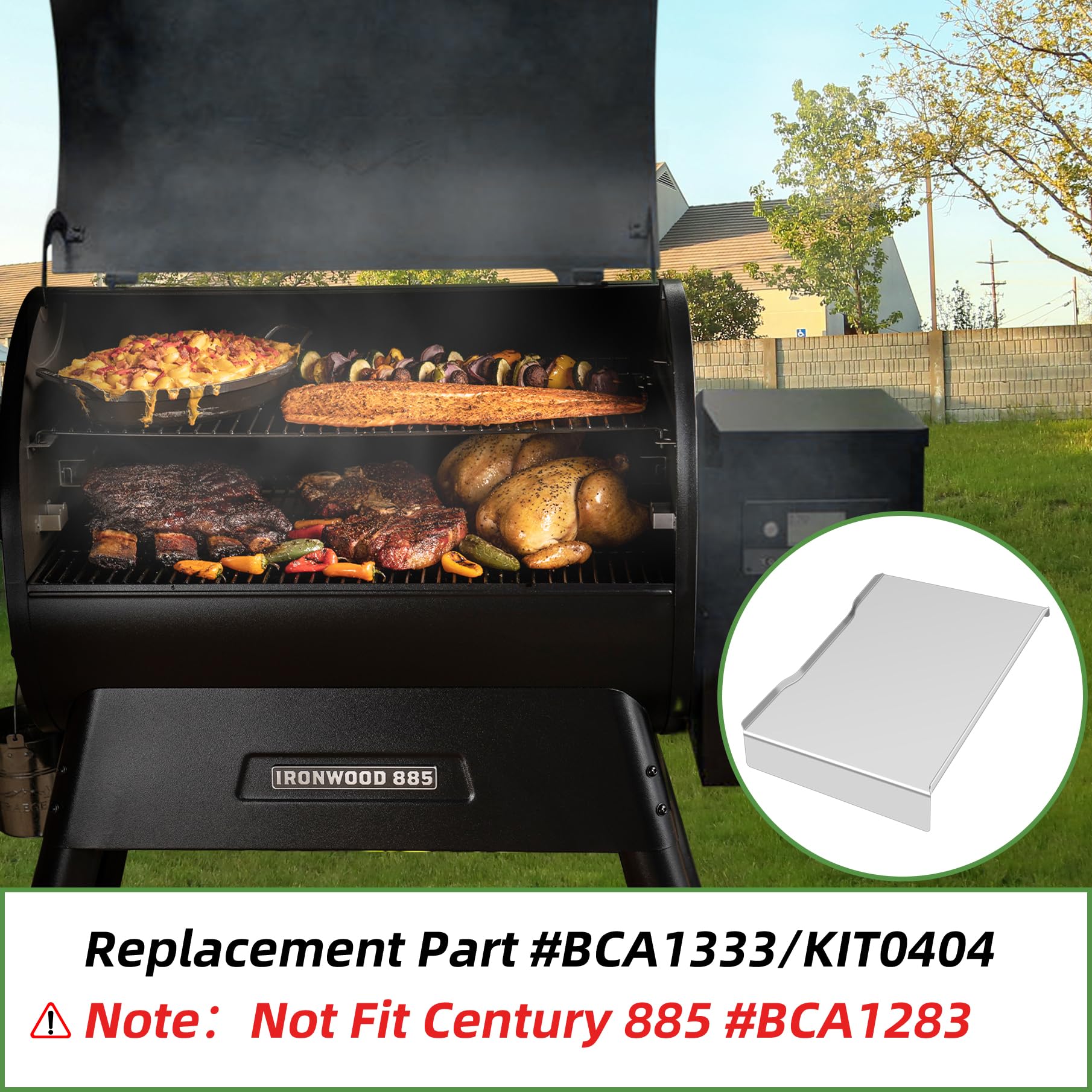 GORGERILA installed in Traeger Ironwood 885 demonstrating proper fit benefit
