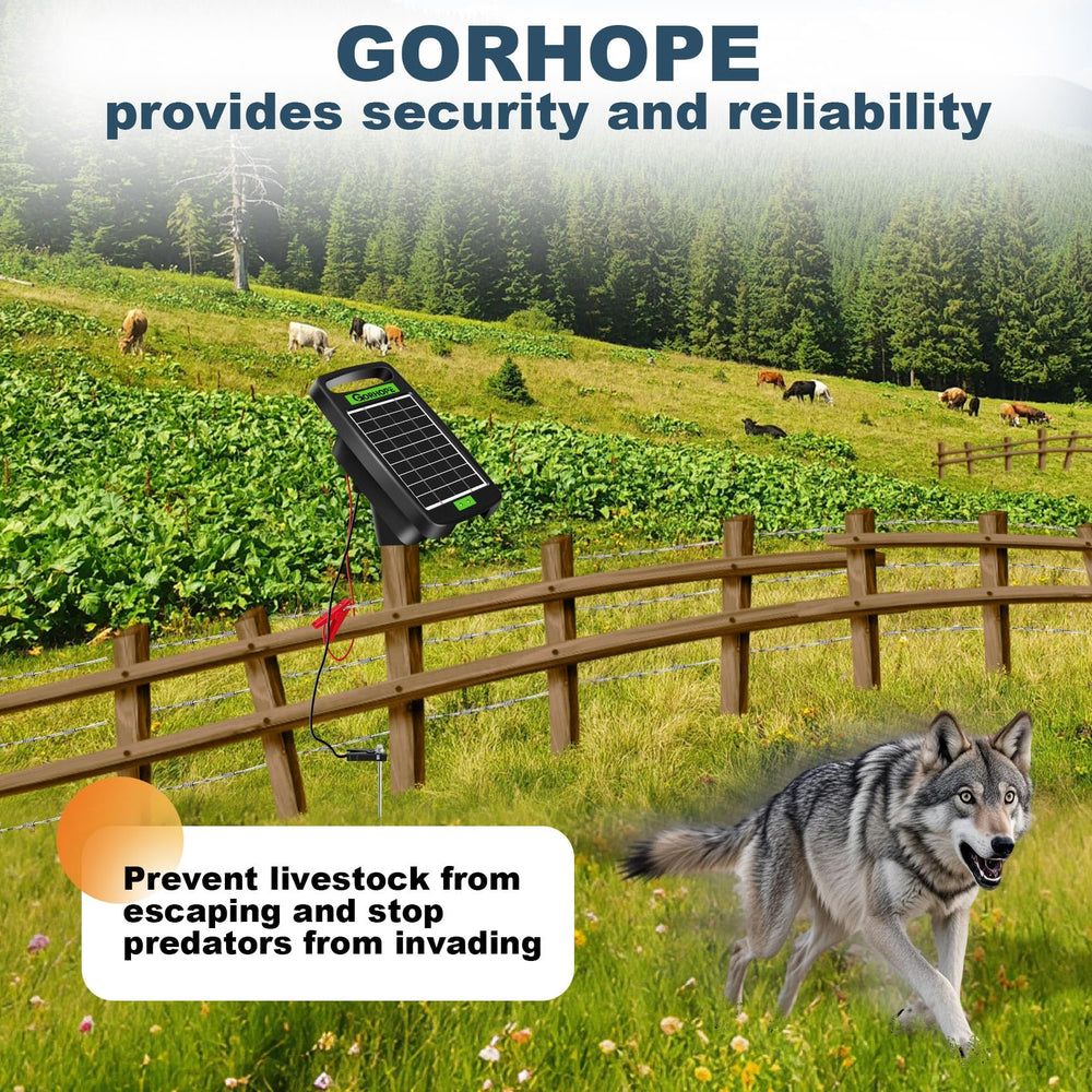Gorhope held in a hand to show compact size and easy relocation across pastures benefit