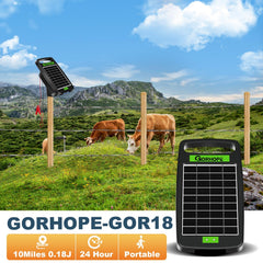 Gorhope close-up of upgraded solar panel collecting sunlight for longer runtime benefit
