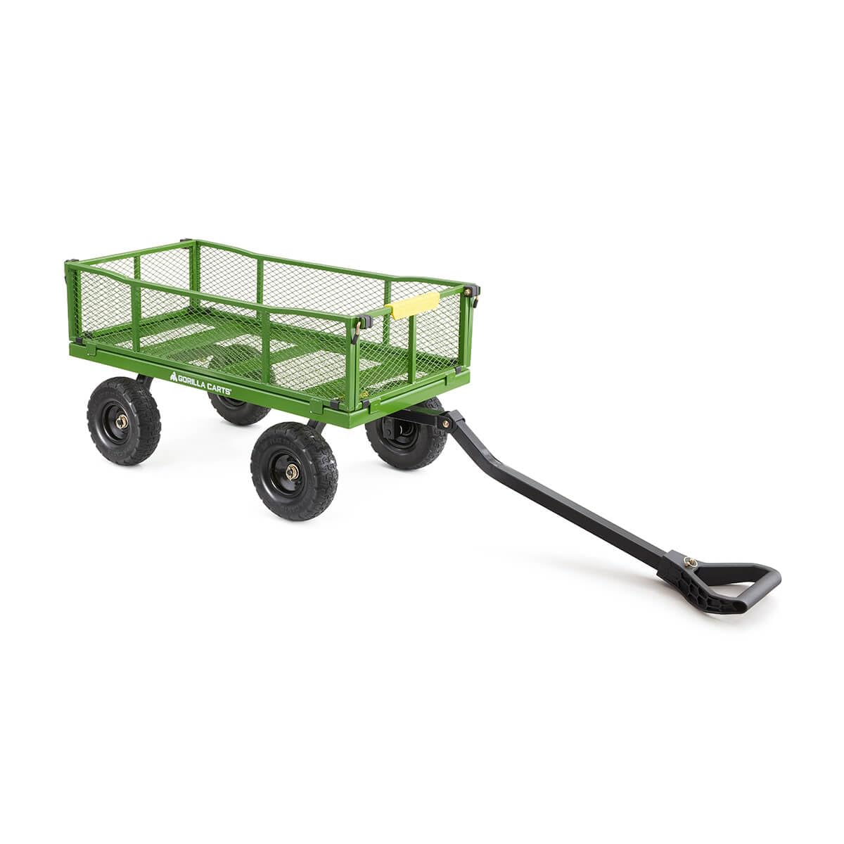 Gorilla Carts welded-frame close-up highlighting durability and rust resistance