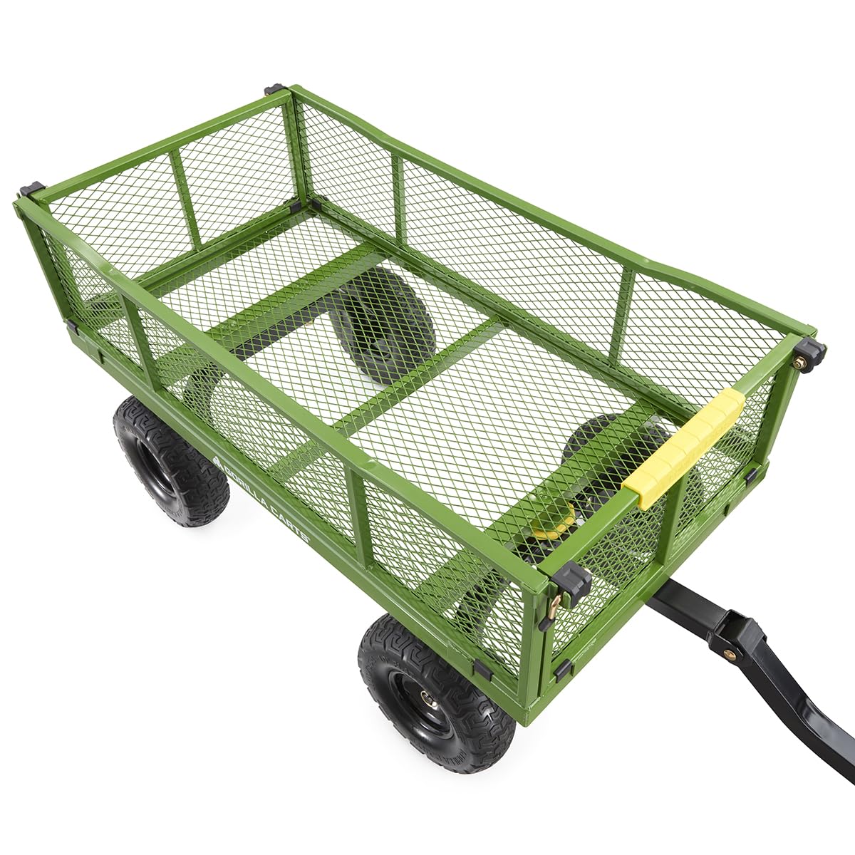 Gorilla Carts rolling on gravel showing traction and stability benefits