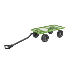 Gorilla Carts steering detail showing zero-turn control for tight maneuvering