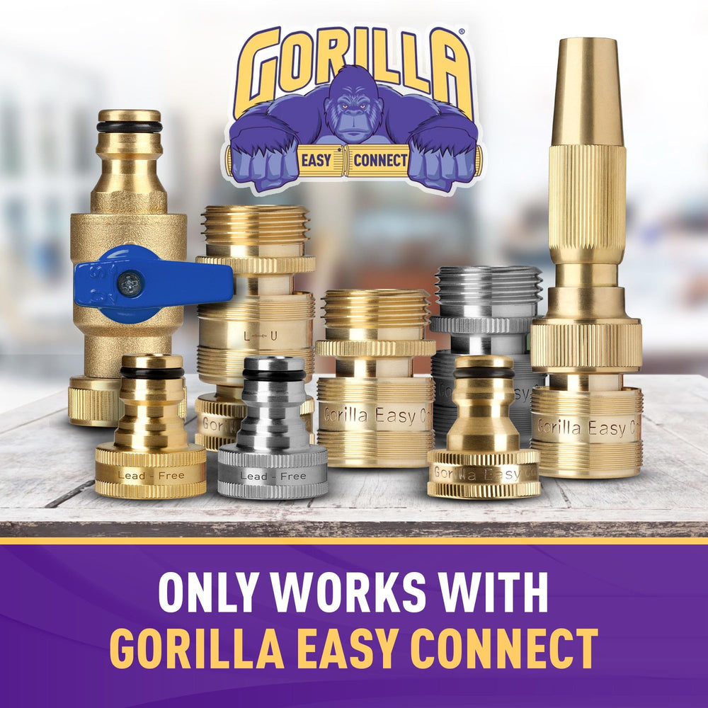 GORILLA EASY CONNECT next to ruler showing compact size and compatibility benefit