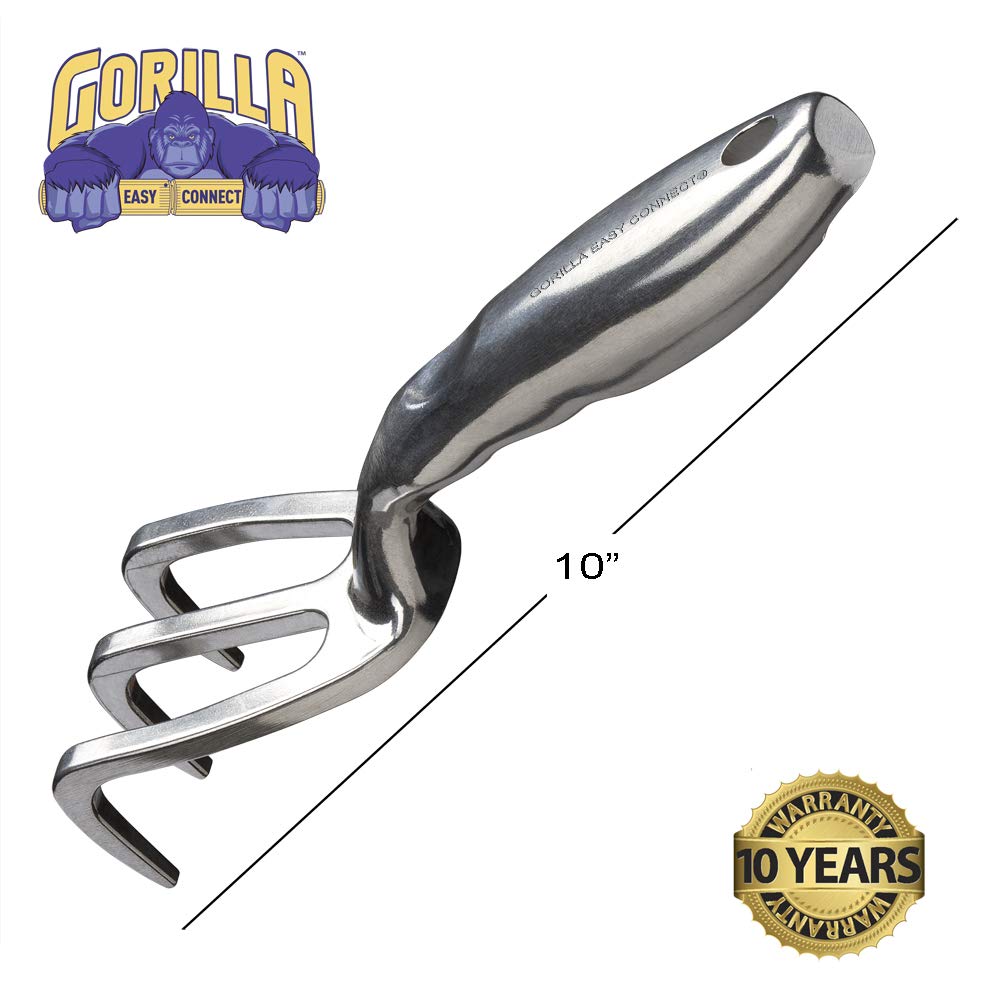 GORILLA EASY CONNECT transplant trowel depth markings and serrated edge for accuracy