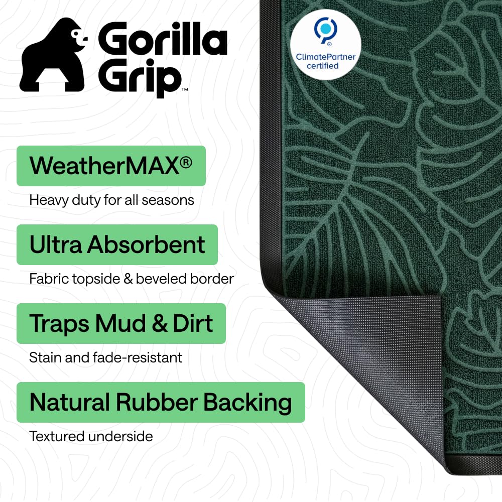 GORILLA GRIP close-up of textured grooves showing dirt capture and moisture control