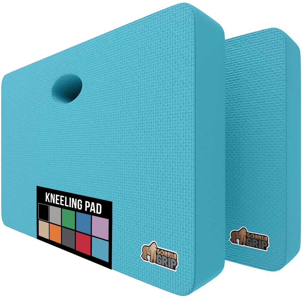 GORILLA GRIP front view of kneeling pad showing size and durable foam