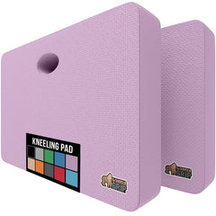 GORILLA GRIP front packaging showing two purple kneeling pads and benefits