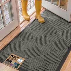 GORILLA GRIP front view showing full 60x24 doormat and design benefit