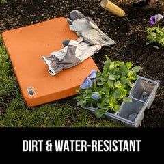 GORILLA GRIP in garden use protecting knees while weeding and planting comfortably