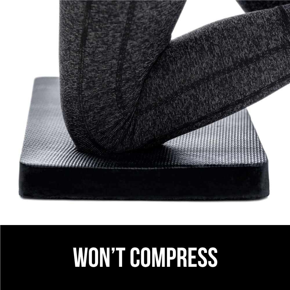 GORILLA GRIP pad beside baby tub cushioning knees during bath time