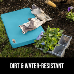 GORILLA GRIP pad placed in garden protecting knees and clothing