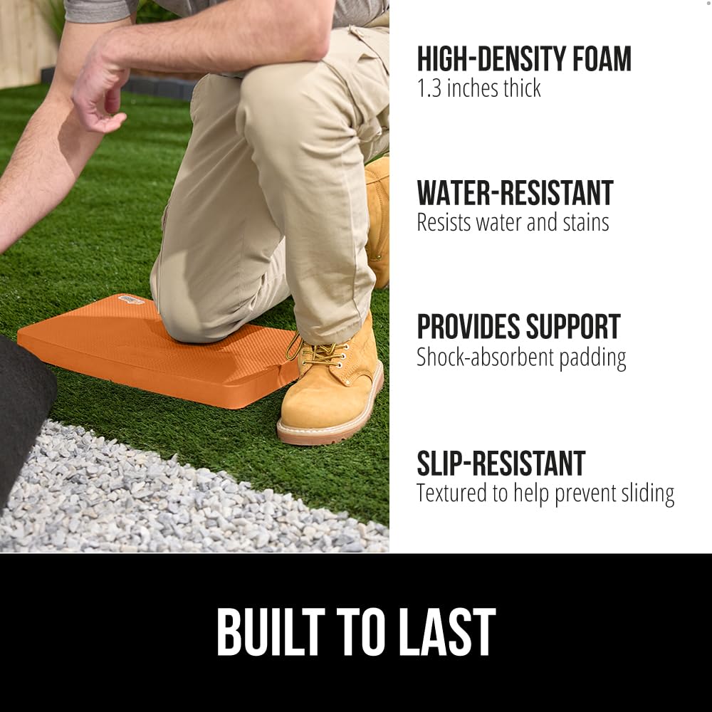 GORILLA GRIP top texture close-up highlighting non-slip surface for safer kneeling