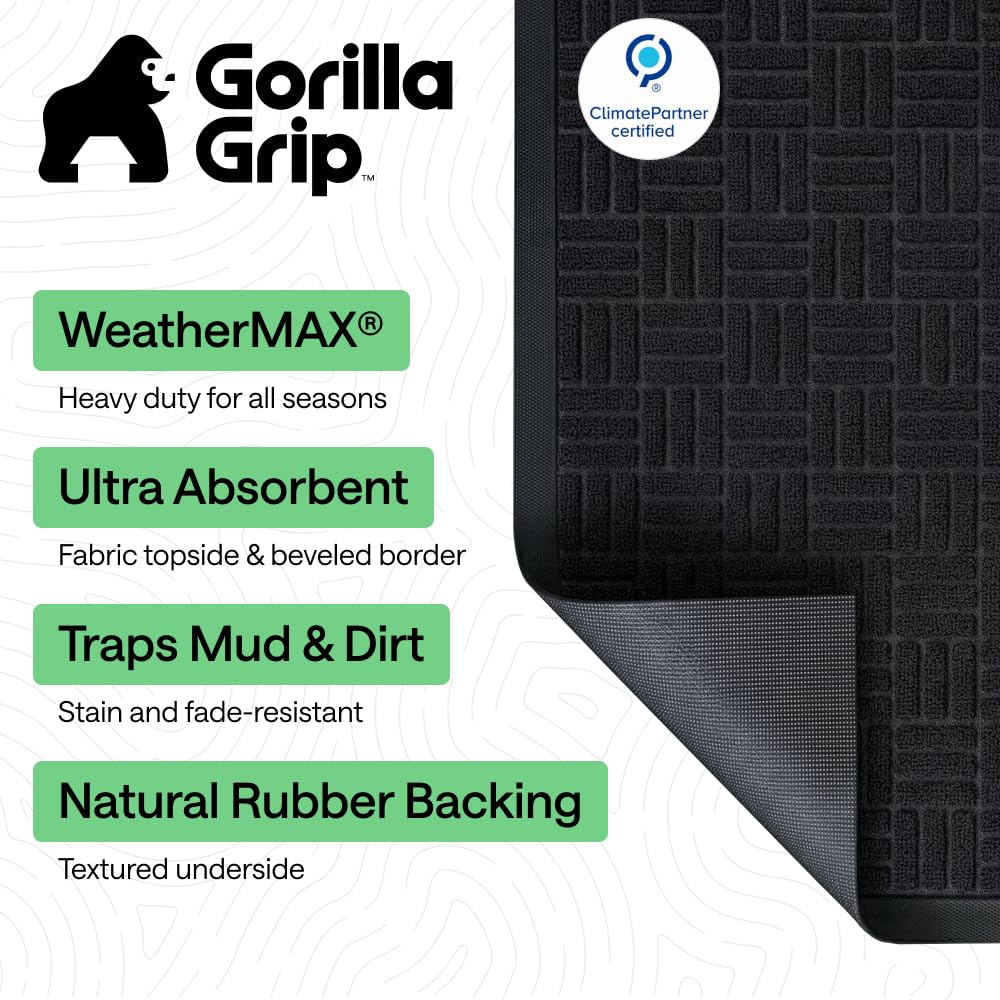GORILLA GRIP close-up of woven texture highlighting efficient dirt capture