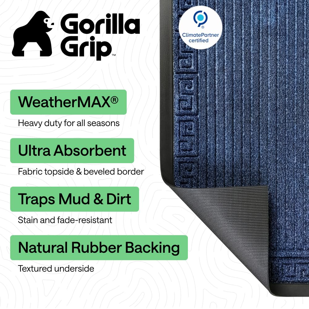 GORILLA GRIP close-up texture displays deep grooves for scraping shoes