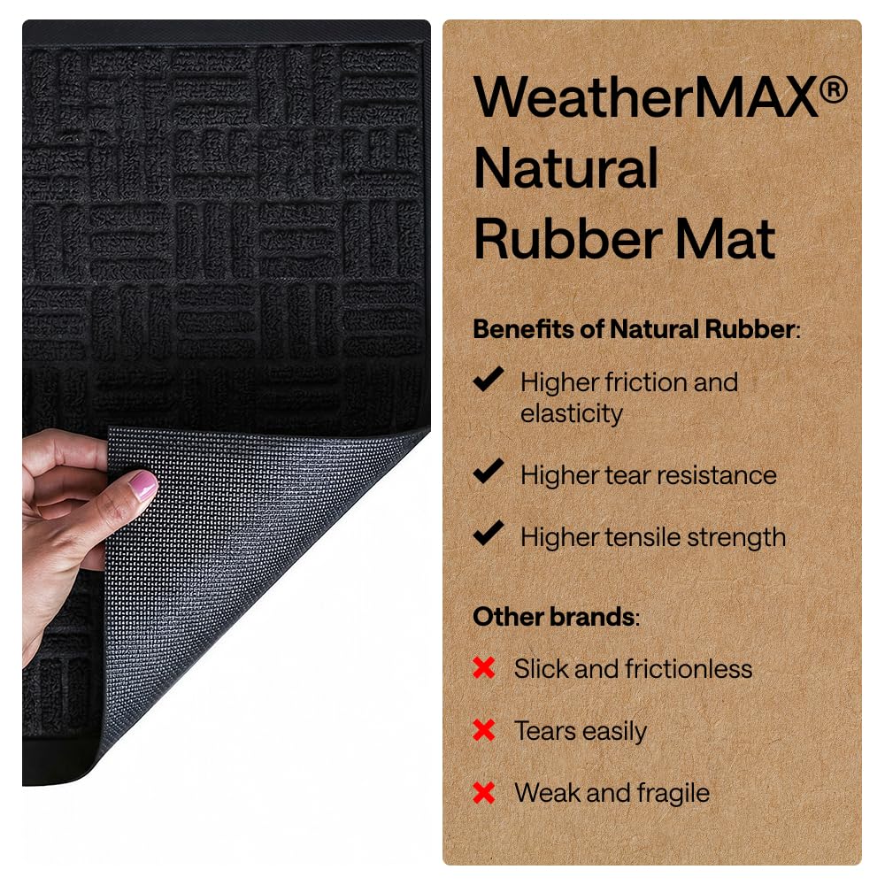 GORILLA GRIP mat on a porch lifestyle shot showing all-season outdoor use benefit