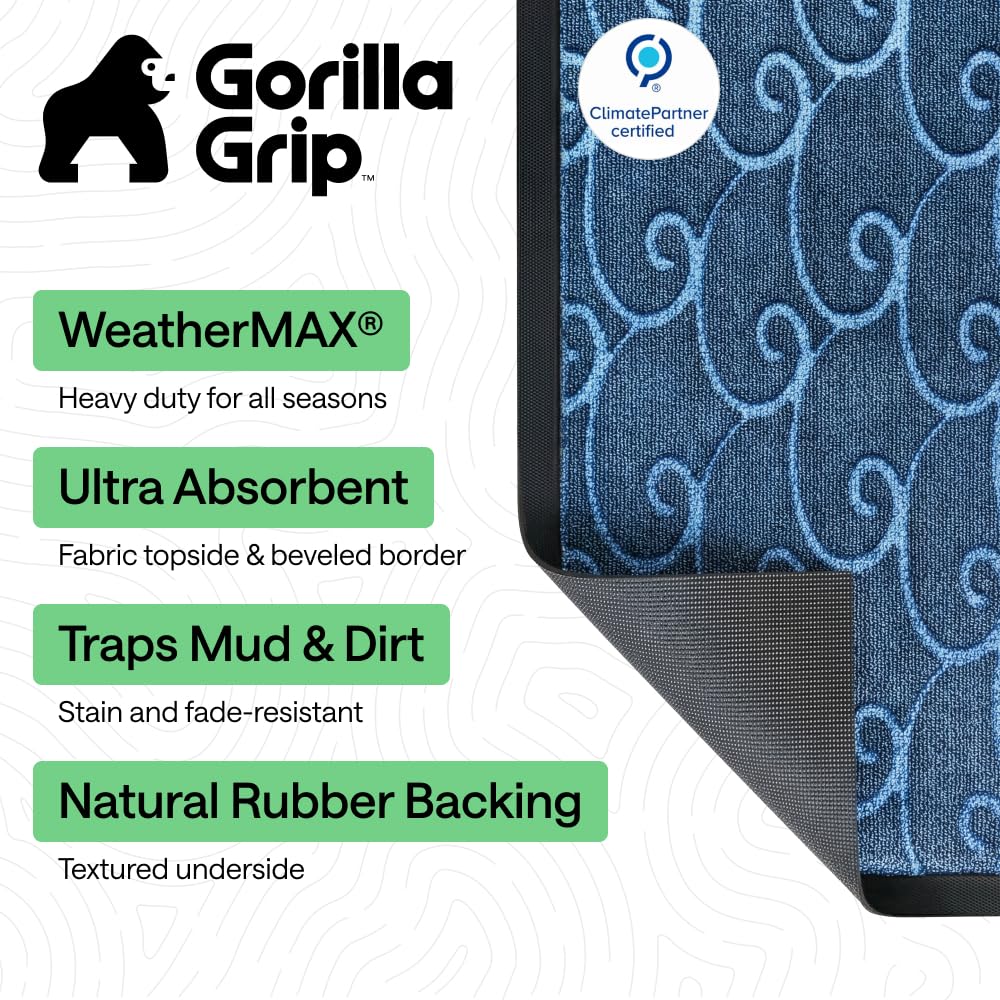 GORILLA GRIP close-up of grooves capturing debris for cleaner floors