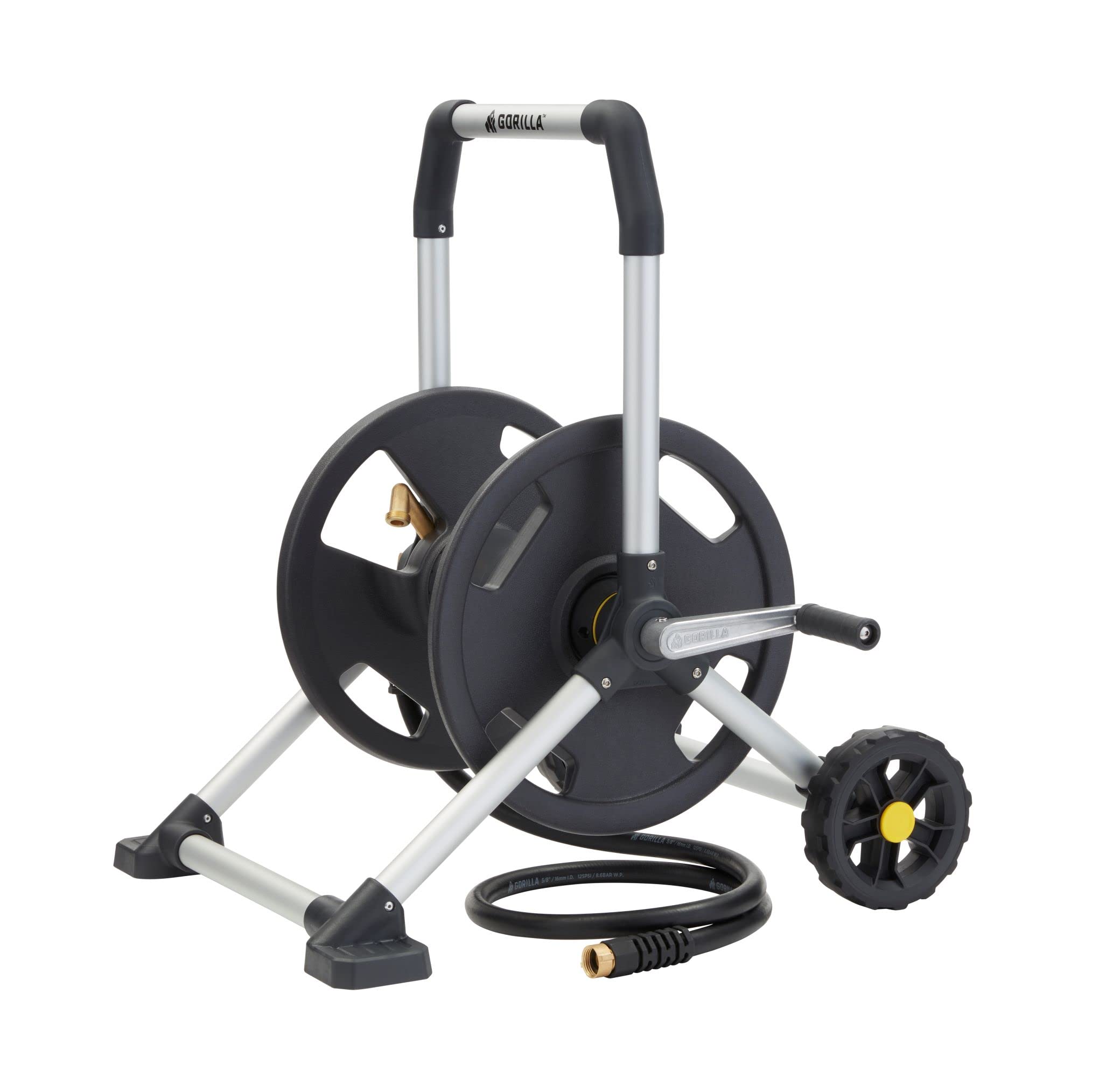 Gorilla Carts front view of GRS-200H showing upright design and capacity benefit