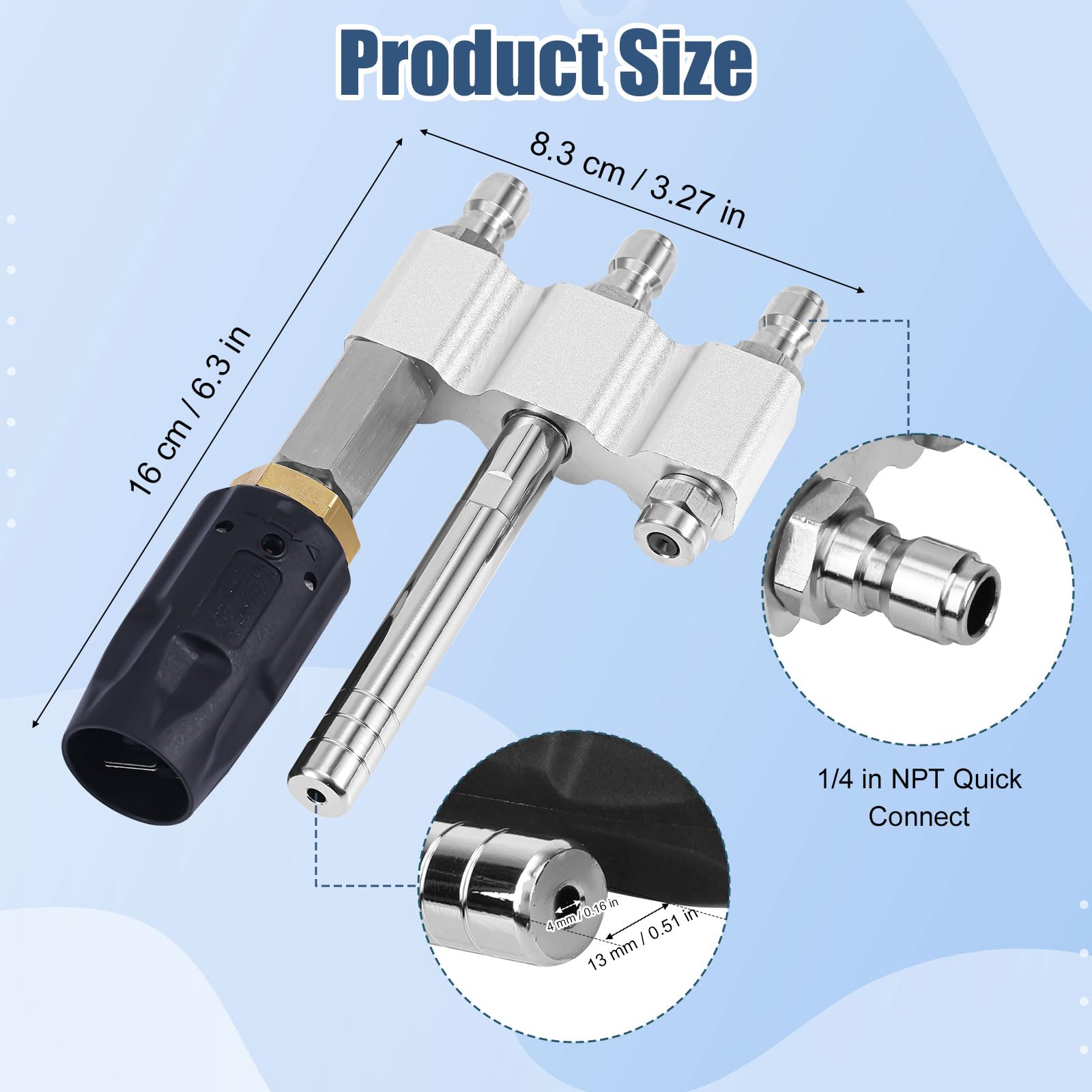 Gosknor close-up of adjustable control showing easy spray pattern changes