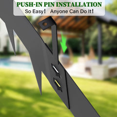 GOTGELIF connector stakes at joint showing flat secure interlock benefit