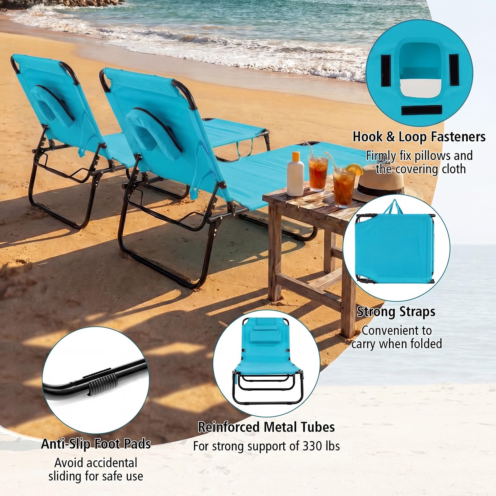 gotoplay in use on a sandy beach showing portability and relaxation