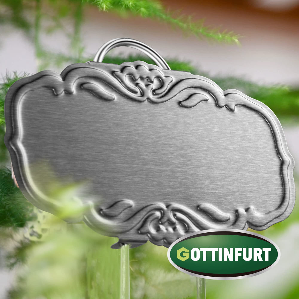 Gottinfurt double-prong stake in pot showing visible height benefit