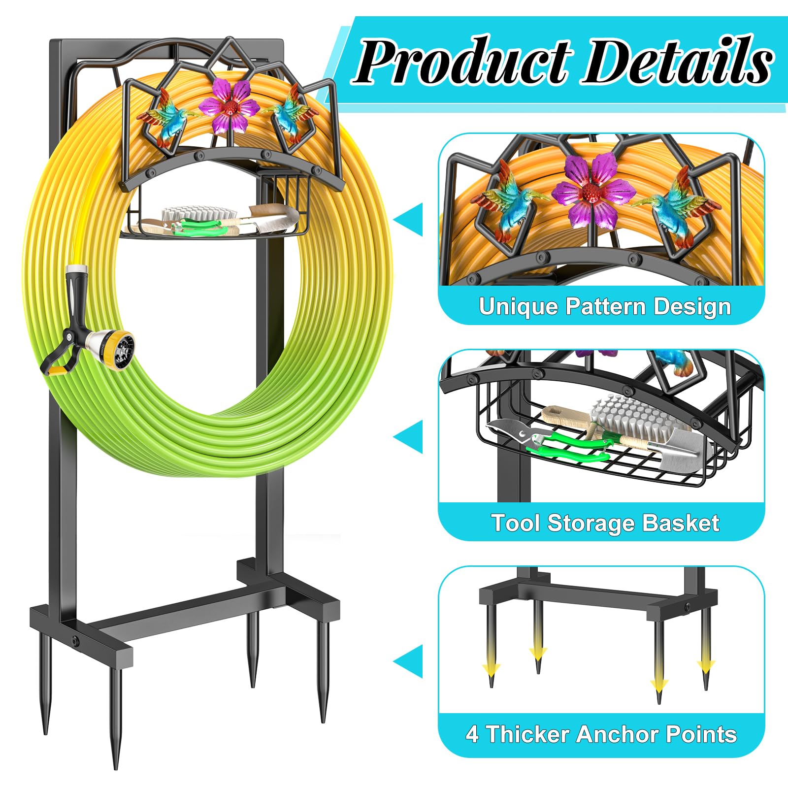 Gouisalin integrated basket holding nozzles and tools for easy access