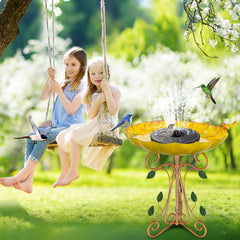 Gouisalin foldable stand anchored in lawn for stable outdoor placement