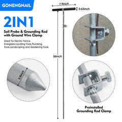 GOUNENGNAIL insulated T-handle close-up giving safer, more comfortable grip