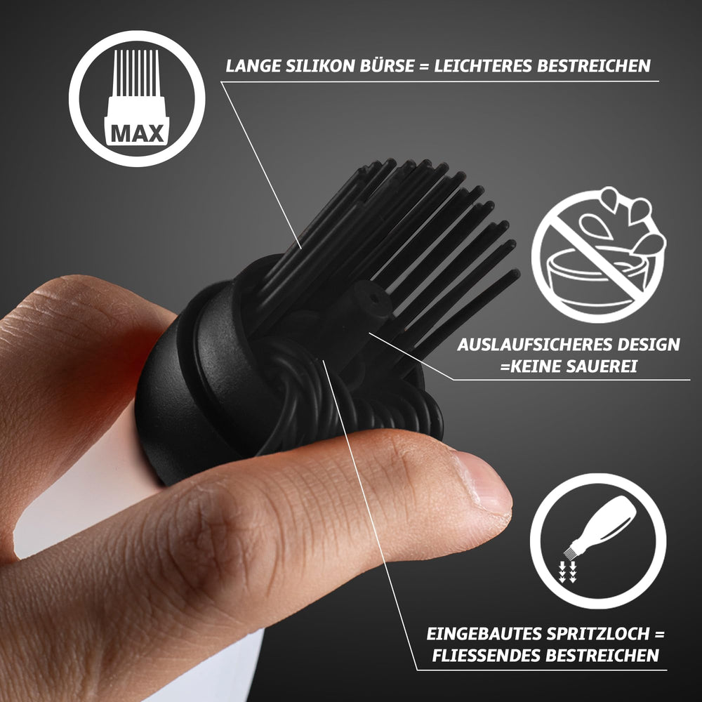 Gourmet Easy detached brush head and bottle placed in dishwasher for easy cleaning