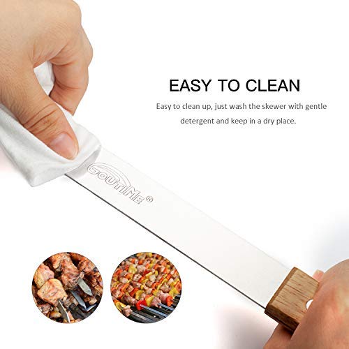 GOUTIME pointed skewer tip detail enabling easy food piercing
