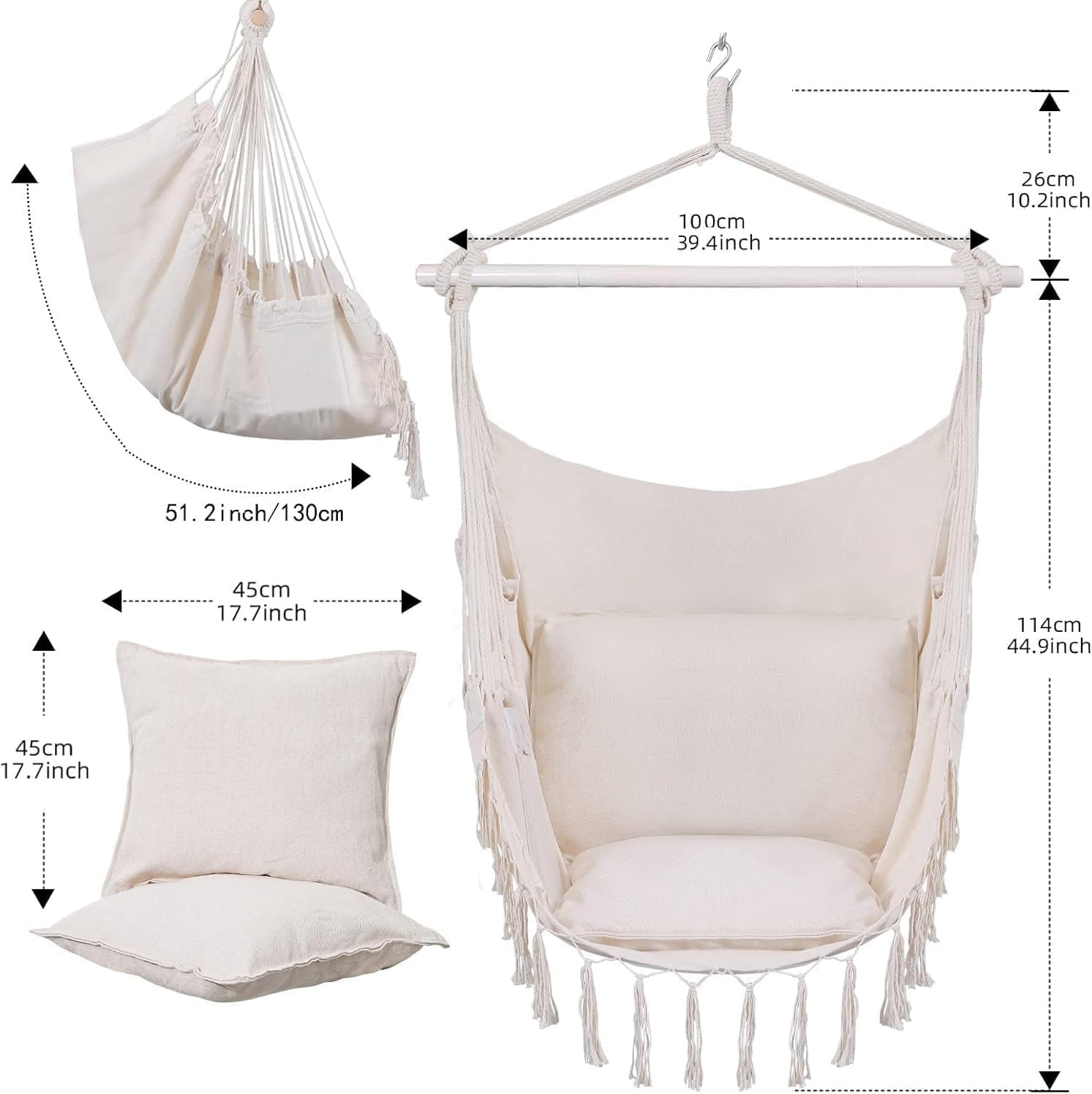 GOUTIME macrame weave detail highlighting durable knots and breathable build