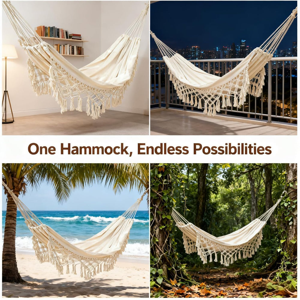 GOUTIME hammock folded in carry bag demonstrating compact portability