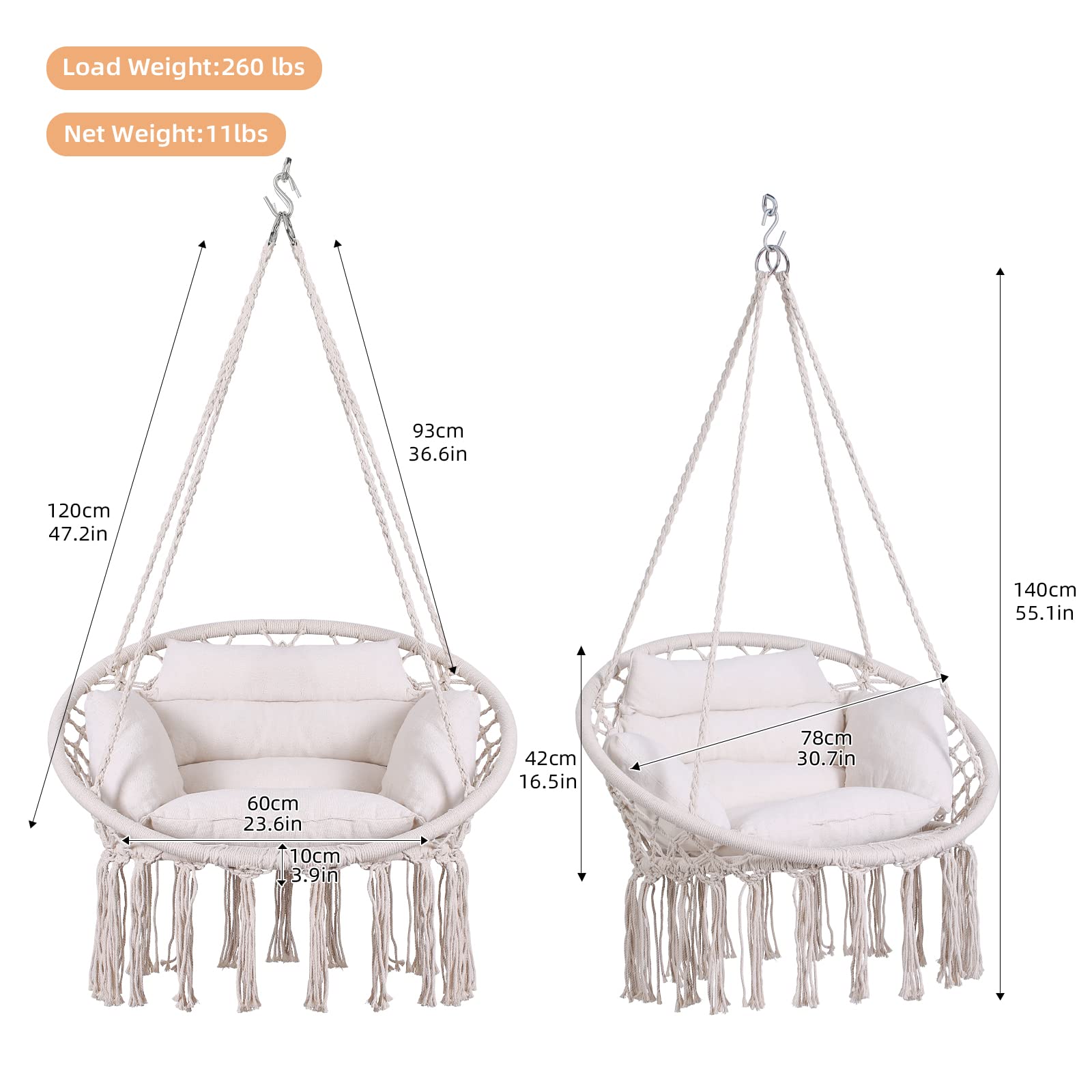 GOUTIME size scale with person demonstrating single-seat capacity