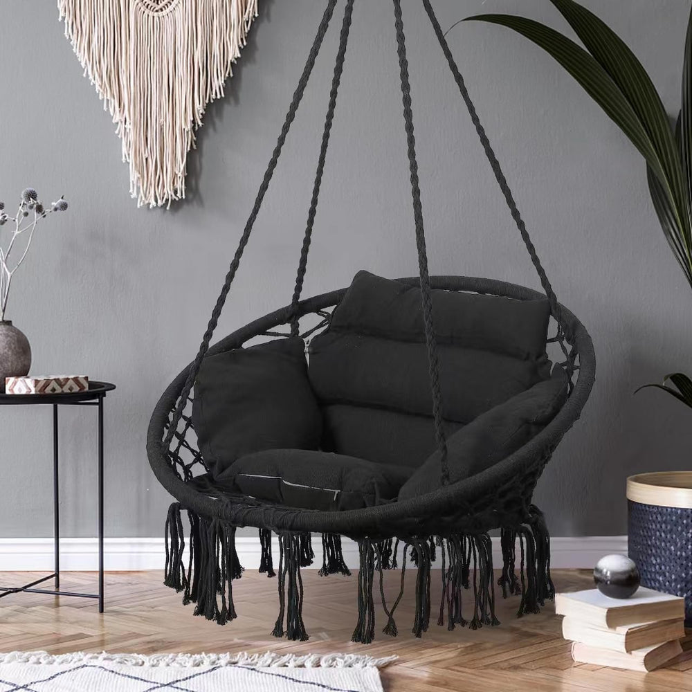 GOUTIME chair with person seated showing scale and sturdy support benefit