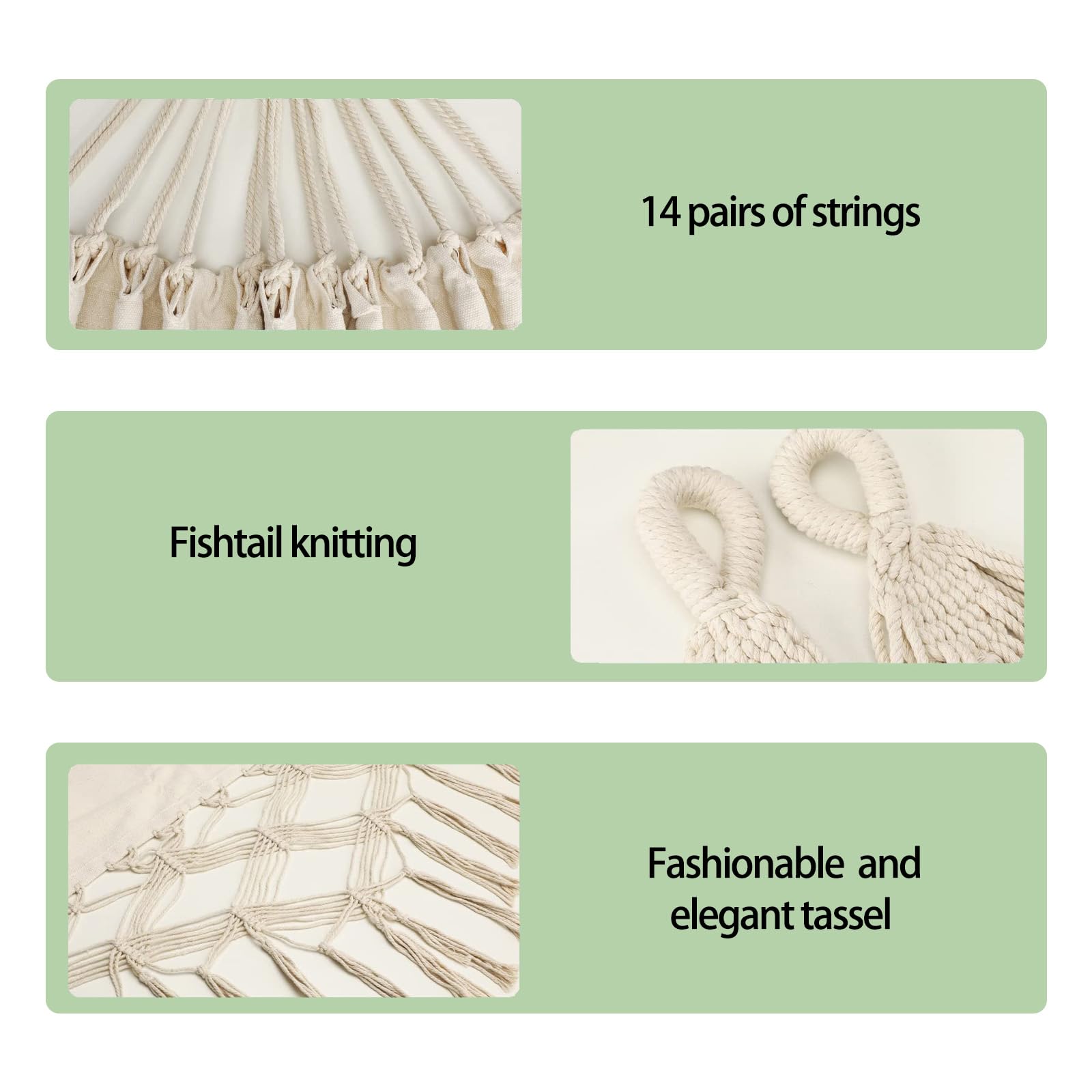 GOUTIME tassel detail emphasizing boho style and soft finishing touch
