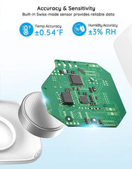 Govee close-up of sensor face displaying precise measurements and readable screen
