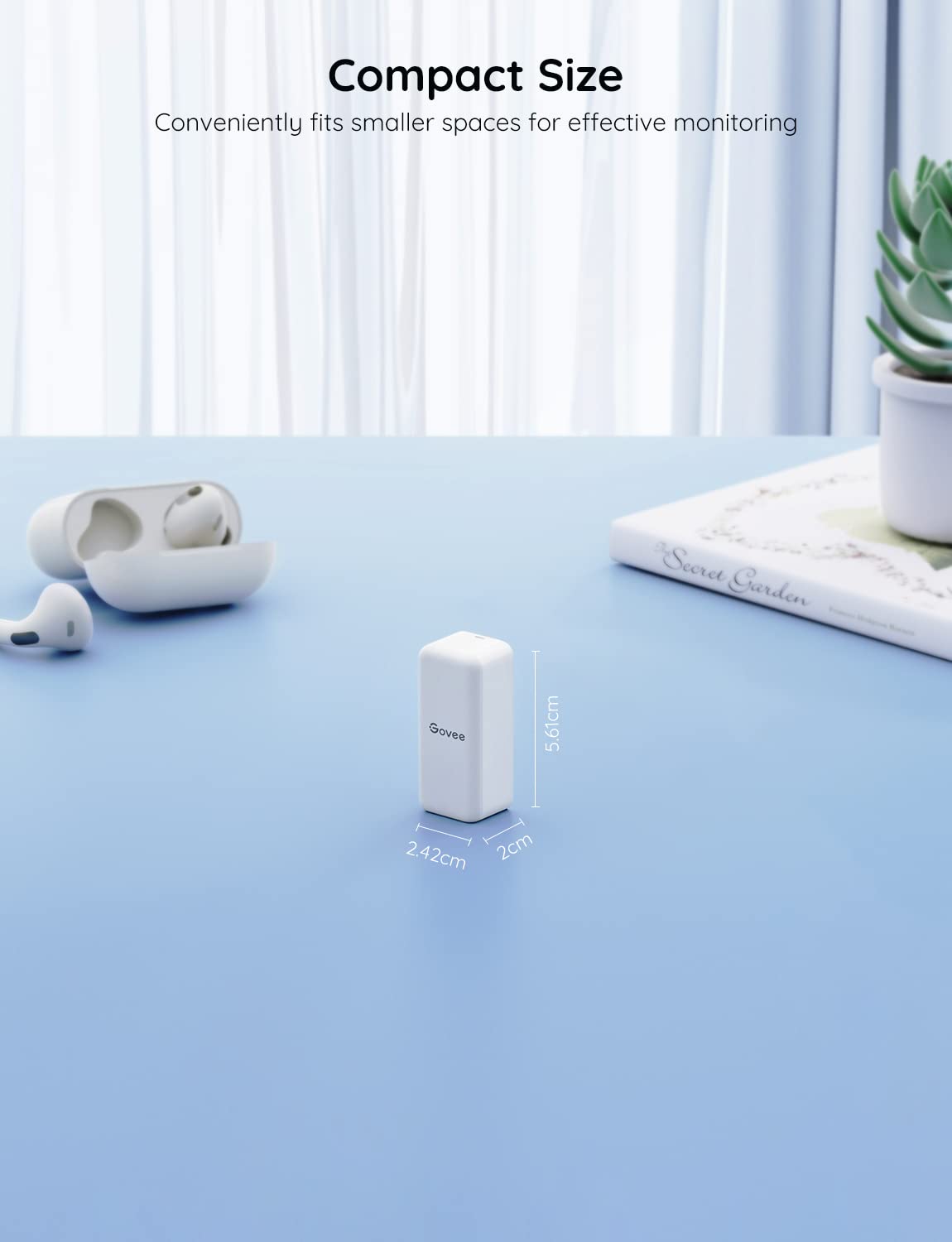 Govee H5100 close-up of sensor elements highlighting precise Swiss-made accuracy
