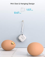 Govee sensor placed on bookshelf demonstrating discreet monitoring of room conditions