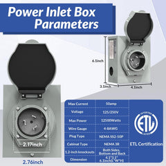 Goyappin inlet box pre-drilled holes detail to speed installations and flexible placement