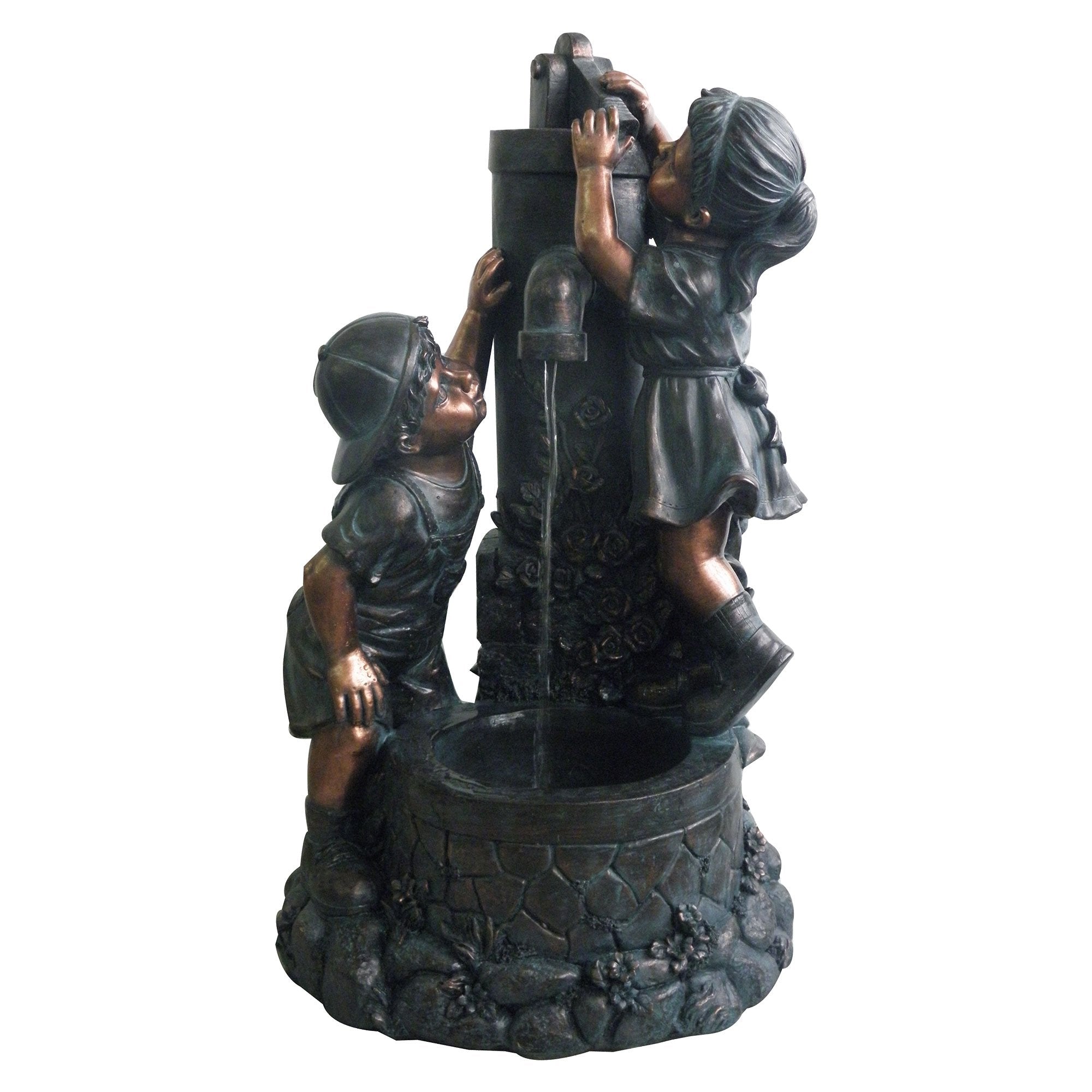 Go Yard fountain in patio setting demonstrating ambient sound and garden charm