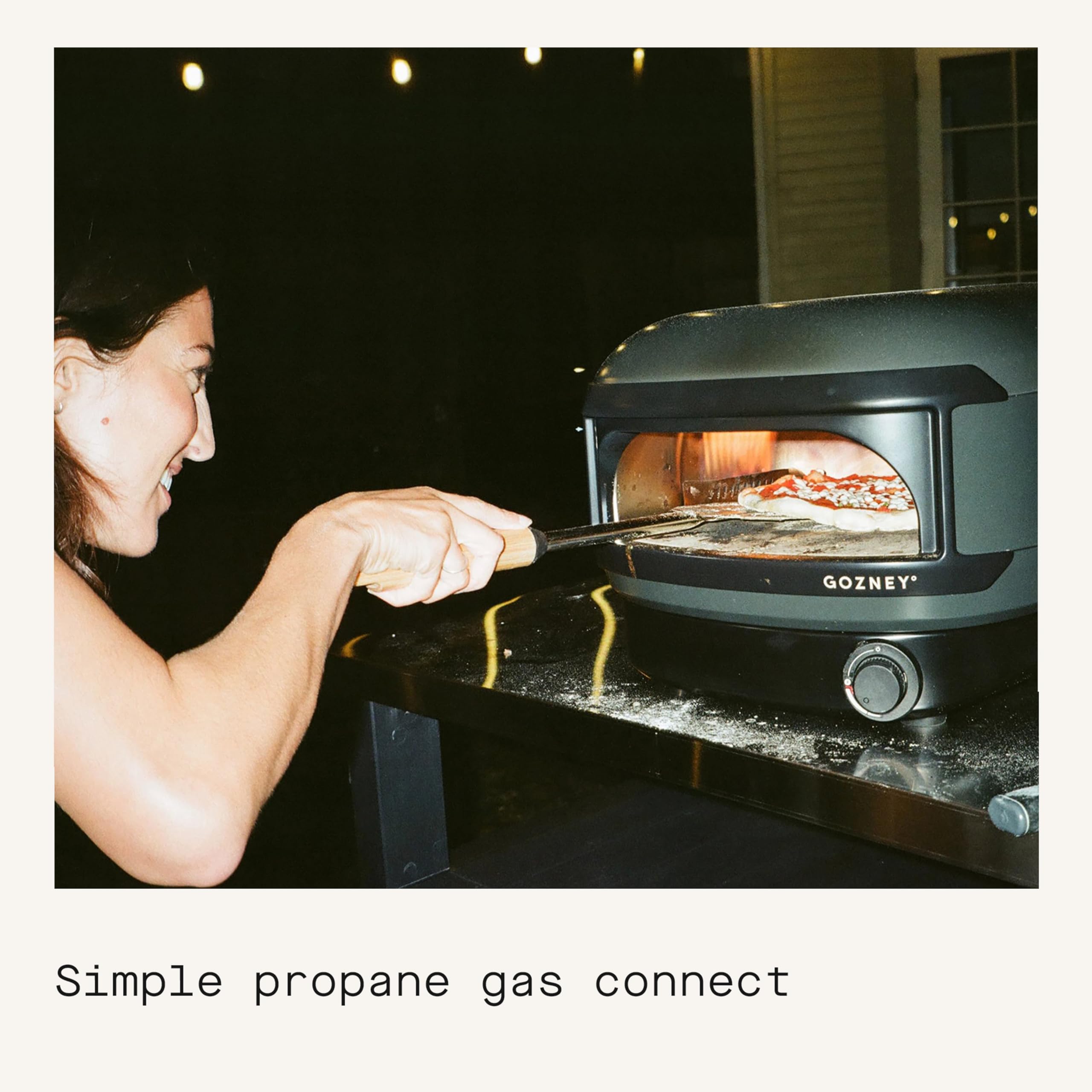 Gozney Arc Lite in backyard setup highlighting portable outdoor cooking
