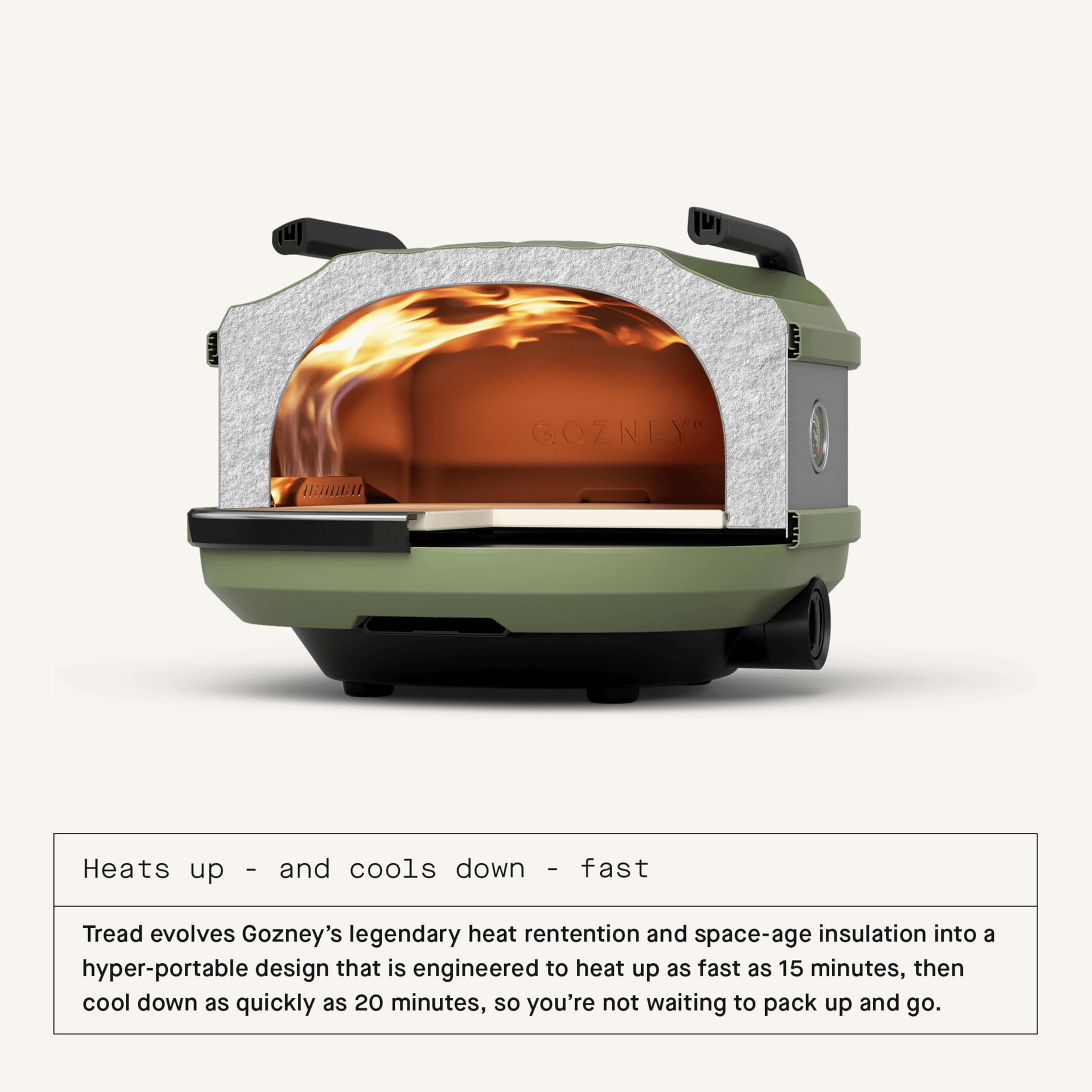 Gozney Tread packed inside Venture Bag for protected, convenient transport