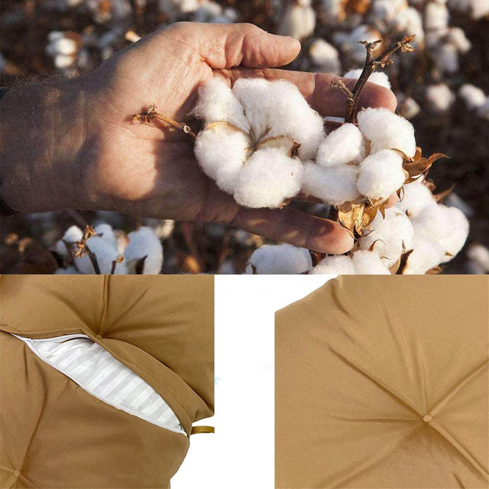 GPPSUNGD side profile of cushion showing thickness and ergonomic contour for support