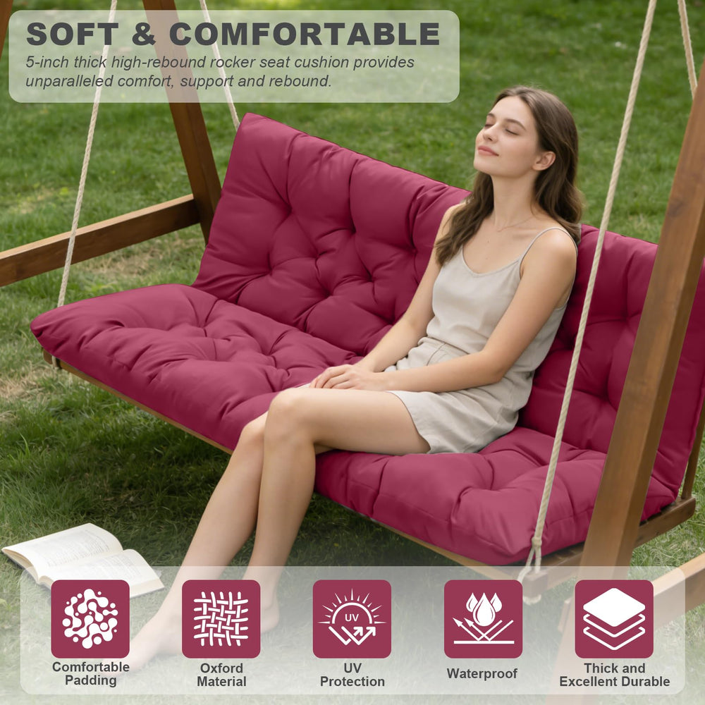 GPQAWER backrest detail showing stitching and support for relaxed seating