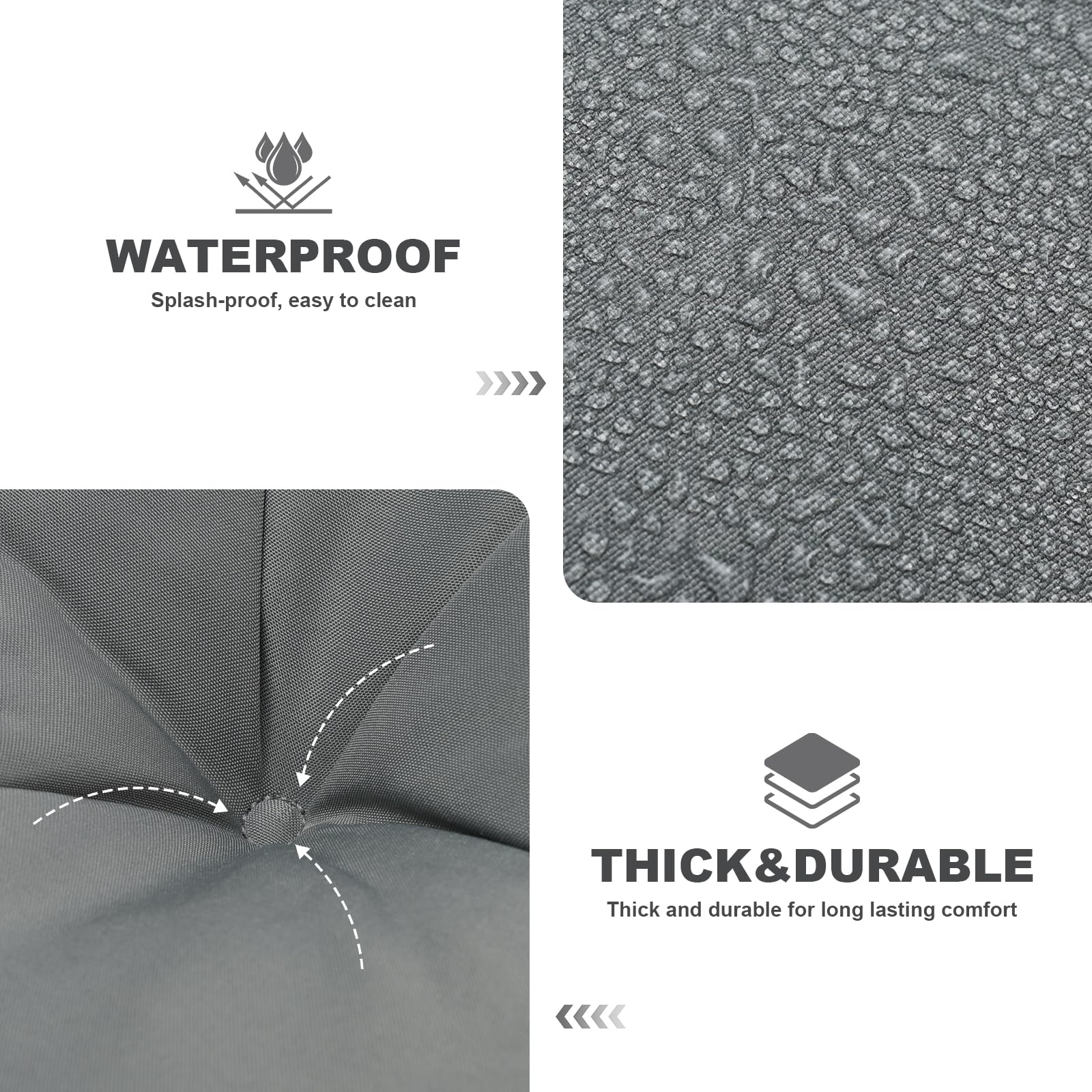 GPQAWER side profile highlighting 5-inch thick padding comfort