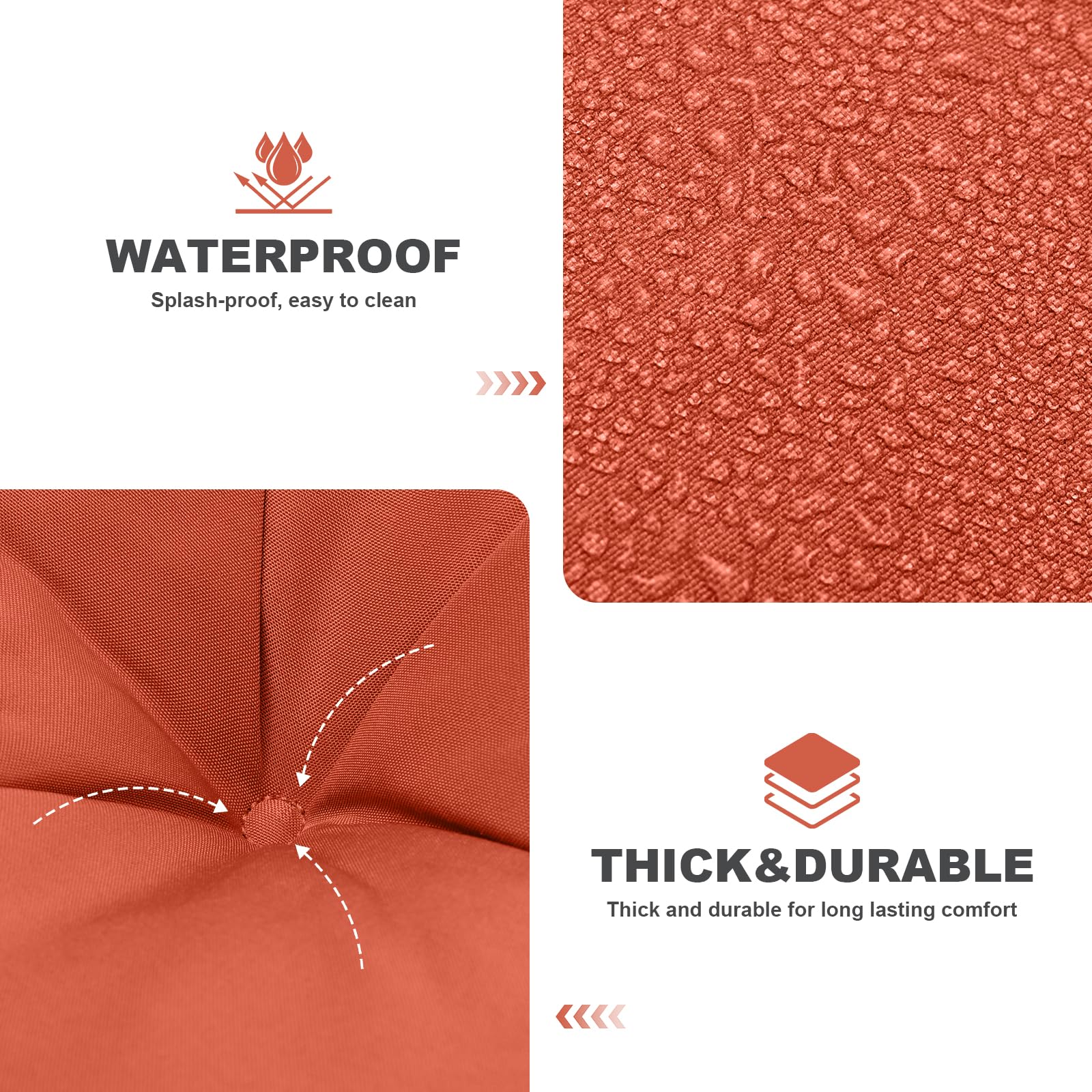GPQAWER side profile showing 5-inch thick fill for plush comfortable seating benefit