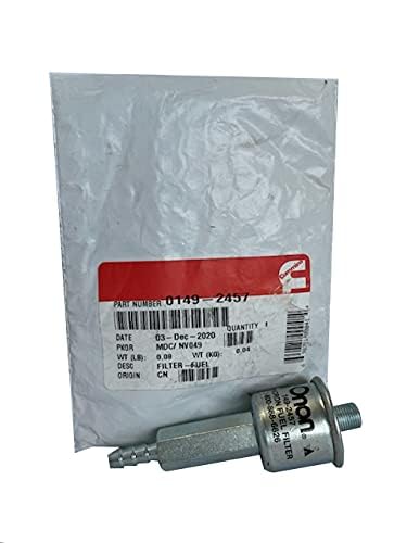 GPS Onan fuel filter side view demonstrating clean fuel protection and correct fitment