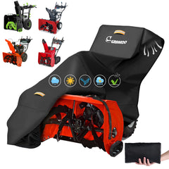 GRABADO front view showing full cover protecting snow blower outdoors