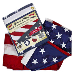 Grace Alley flag front view showing full 3x5 display and patriotic curb appeal
